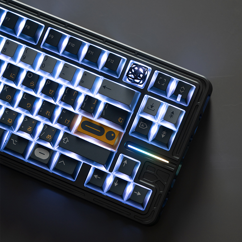 KBDfans wooting80HE兼容铝壳holy80镂空外壳客制化键盘磁轴改装